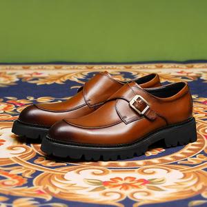 Zapatos de Vestir Formales para Hombre, Punta en Pico, de Cuero Genuino de Primera Capa, Estilo Casual, Color Marrón, Gran Venta 2026 - Product Image 6