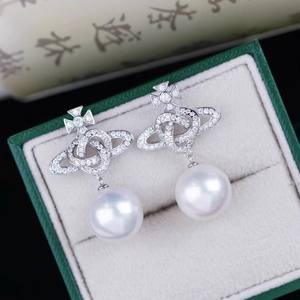 ต่างหูเงินแท้ S925 รุ่น 22354DIY พร้อมฐานเปล่าสำหรับใส่ลูกปัด/มุก ขนาด 9-15 มม. อุปกรณ์ตกแต่งจาก Fashion Planet สำหรับทำต่างหู DIY - Product Image 1