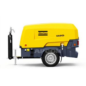 Compresseur d'air à vis diesel Atlas Copco XAS 38 48 58 68 XATS 68 XAS 78 88 Compresseur d'air mobile portable avec moteur Kubota - Product Image 3