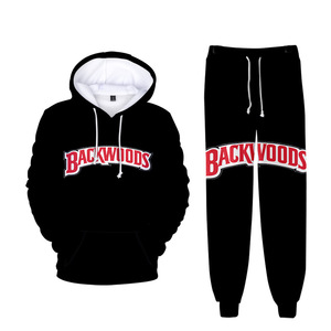 ชุดวอร์มผ้าฝ้ายผสมโพลีเอสเตอร์เนื้อนุ่ม อุ่นสบายสำหรับฤดูหนาว สไตล์สตรีทแวร์ <span class=keywords><strong>ราคา</strong></span>โรงงาน สำหรับผู้ชาย ลาย Cookie <span class=keywords><strong>Backwoods</strong></span> RAW พร้อมฮู้ดดี้และกางเกงจ็อกเกอร์ รับสั่งทำตามแบบ - Product Image 1