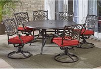 Meubles de jardin en aluminium coulé pivotants pour bistro, meubles de patio extérieurs, chaises et table pivotantes en métal pour l'extérieur