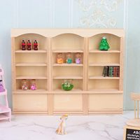 Mini bibliothèque affichage étagère maison de poupée décor Miniature maison vitrine anxiété étagère ornement