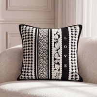 Housse de coussin tissée moderne de luxe pour canapé