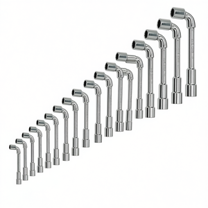 291 N/SE17 <b>Socket</b> Wrench Set 10 Piece Metric L-Shaped <b>Extension</b> Bar Tool Kit For Automotive Repair - Product Image 2