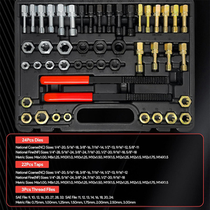 Set Perkakas Pemulih Ulir Master 49-Piece UNC UNF & Metric, Alat Pemulih Ulir Tiup untuk Kotak Peralatan Kendaraan, Set Pembentuk Ulir Master - Product Image 2