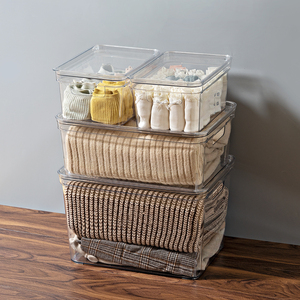 Custom size stackable storage drawers container plastic