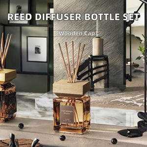 Diffuseur <span class=keywords><strong>de</strong></span> <span class=keywords><strong>parfum</strong></span> d'ambiance en verre carré avec bouchon à vis pour huiles essentielles, 16oz 50ml 100ml 150ml 200ml 250ml 500ml - Product Image 3