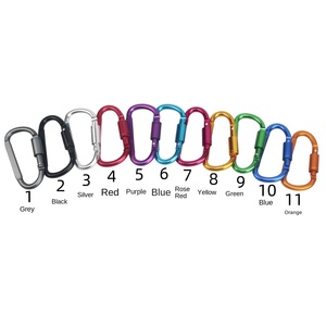 Mosqueton en alliage d'aluminium <span class=keywords><strong>de</strong></span> qualité, forme en D, crochet rapide, boucle épaisse, forme en D - Product Image 4