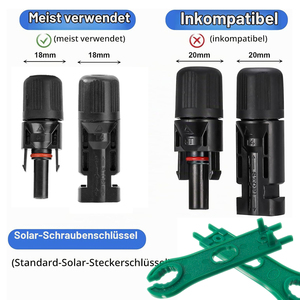 Kit de clés à connecteurs PV portables DIY OEM pour panneaux solaires 1500V, outils de serrage de bornes de câbles AWG 14/12/10 - Product Image 4