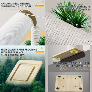 <span class=keywords><strong>Arbre</strong></span> <span class=keywords><strong>à</strong></span> <span class=keywords><strong>chat</strong></span> en bois extra-large pour l'Europe avec tapis antidérapants et jouet boule en peluche, griffoir pour <span class=keywords><strong>chat</strong></span> en bois, liquidation - Product Image 3