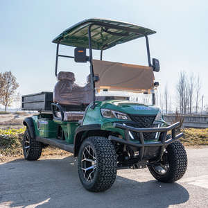 Voiturette <span class=keywords><strong>de</strong></span> <span class=keywords><strong>golf</strong></span> électrique longue portée 50 km, moteur 48 V 3,5 kW, pneus tout-terrain en alliage d'aluminium, sièges <span class=keywords><strong>de</strong></span> luxe et compartiment <span class=keywords><strong>de</strong></span> chargement ouvert - Product Image 4