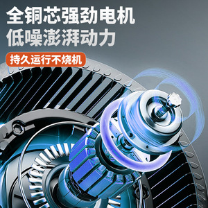 พัดลมระบายอากาศแบบแกนหมุน Chaoyun 2600 รอบต่อนาที สแตนเลส ความเร็วสูง สำหรับครัว - Product Image 3