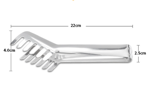 Pinzas para Comida de Buffet DFT07-3, Pinzas para Espaguetis de Acero Inoxidable con 6 Dientes Ranurados - Product Image 2
