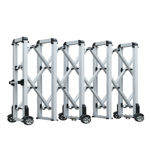 Pagar pembatas Telescopic IS, pagar pengaman Jalan Raya dapat dilipat Dorong Tarik dengan permukaan reflektif untuk keamanan jalan stasiun bensin - Product Image 3