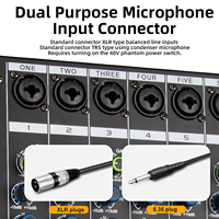 Console de mixage professionnelle GAX-PA8 8 canaux pour scène, DJ, mixeur audio, effet 256DSP