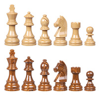 Jeu d'échecs portable en vinyle plastique RUNAN Deluxe 4x avec échiquier de 48 cm, pièces de 9,7 cm, couleur et logo personnalisés, unisexe