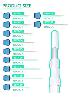 Offerta speciale strumenti per la pulizia della piscina piscina espandibile spazzola a sgancio rapido asta telescopica - Product Image 5