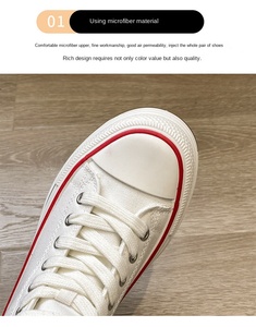 Nuevos zapatos de lona de primavera para estudiantes, zapatos de zapatillas blancas de plataforma alta, zapatos de tabla informales de elevación - Product Image 5