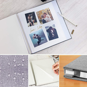 Álbum de Fotos Clásico Personalizado de Tela de Lino Autoadhesivo, Cubierta de Lino, Álbum de Fotos de Aniversario, Álbum Familiar para Bebés y Bodas, Regalo - Product Image 3