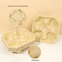 Porte-gobelet écologique biodégradable jetable en pulpe de bambou épaissie, imperméable et compatible micro-ondes pour café, lait, thé et autres boissons