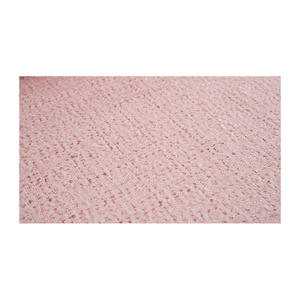 ผ้าทวีดแฟนซีคุณภาพพรีเมียม ผลิตในเกาหลี สีชมพู แต่งตาข่ายเมทัลลิก ทอลายแฟนซี รับผลิตแบบ OEM และ ODM ผ้าทอสั่งทำพิเศษ - Product Image 1