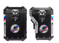 Boîte triple en alliage d'aluminium GSADV pour moto, compatible avec plusieurs modèles, étanche et durable