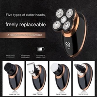 Rasoir à cheveux multifonction intelligent portable rechargeable et étanche Tondeuse à cheveux 5 en 1 pour hommes