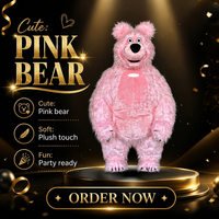 Costume de mascotte d'ours polaire gonflable personnalisable 2,2M 2,6M 3M, MOQ 1 pièce, tenue animale gonflable pour adulte, Noël, Halloween