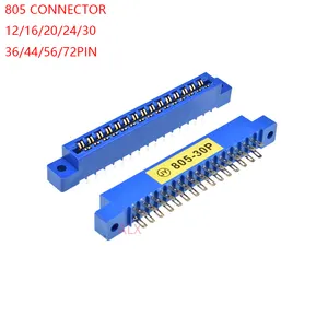 805 Strip Connector 3.96Mm Pitch 12/16/20/24/30/36/44/56P/72 Pin Pcb Mount Card Edge Connector Socket 16P 20P 30P 36P 44P