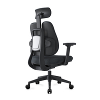 Chaise de bureau ergonomique noire de haute qualité pour fabricants, idéale pour les postes de travail prolongés, grande taille et ajustable
