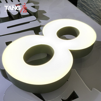 Enseignes publicitaires lumineuses 3D en résine époxy haute luminosité, étanches, avec logo lumineux et base de peinture au four, pour hôpitaux, bars et entreprises sur mesure