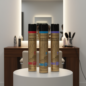 Laque brillante Shine & Keratin, tenue normale, anti-humidité, spray pour cheveux - Product Image 3