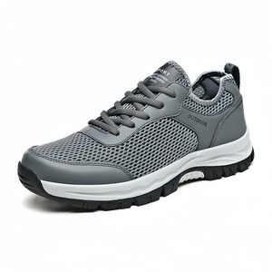 Chaussures de sport respirantes antidérapantes à lacets pour hommes, haute élasticité, confortables, pour l'été et l'hiver, style décontracté et tendance pour la randonnée - Product Image 2