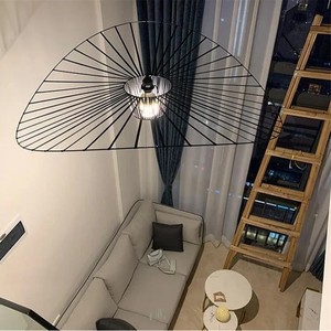Luminaire suspendu Jian Kexing Vertigo YY-15 en métal noir, design artistique, salon, chambre à coucher, style nordique, lampe de plafond - Product Image 3