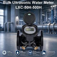 Compteur d'eau industriel intelligent DN150 6 pouces à ultrasons en ligne avec lecture à distance IoT LoRaWAN NB-IoT