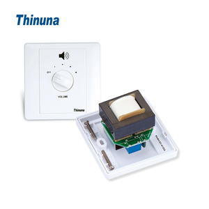 Thinuna-Controlador <span class=keywords><strong>de</strong></span> volumen <span class=keywords><strong>de</strong></span> 4 cables profesional, atenuación <span class=keywords><strong>de</strong></span> transformador, montaje en superficie/empotrado 120W, corte forzado <span class=keywords><strong>de</strong></span> 24V, 1 unidad - Product Image 1