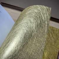 Papier de surface en fibres de soie longues enduites de résine avec paillettes, carton décoratif en fibres végétales pour emballages cadeaux de luxe
