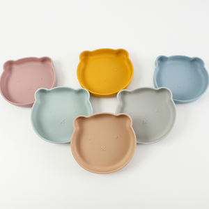 <span class=keywords><strong>Assiette</strong></span> d'alimentation pour bébé en silicone, assiettes à dîner, vaisselle pour tout-petits, RTS Hippo Plato, qualité alimentaire, anti-chute, sac en PE - Product Image 1