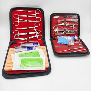 Kit Quirúrgico Veterinario de Alta Calidad de 22 Piezas, Instrumentos Quirúrgicos Metálicos, Certificado CE Clase II, Reutilizable para Gatos, Perros y Conejos - Product Image 3