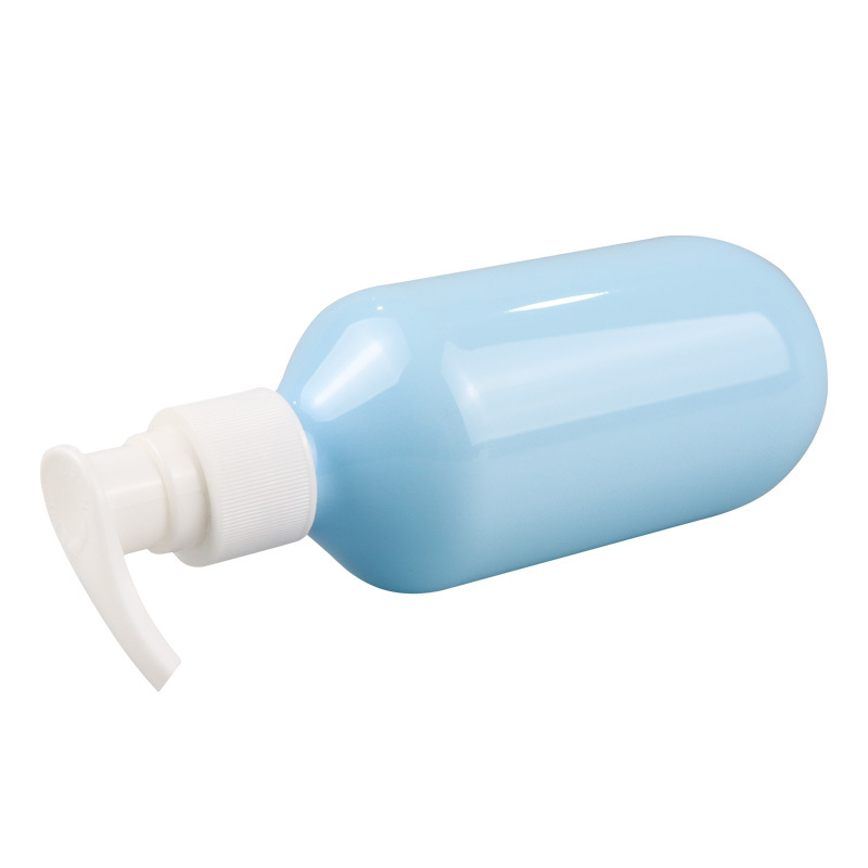 Round liquid soap hand wash sanitizer dispenser lotion pump container HDPE plastic bottle