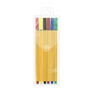 Becol Hoge Kwaliteit Kunst Schetsen Pen 6 Kleuren 0.4Mm Fineliner Tip Verf Markers Kleurrijke Fine Liner Kleur Pen Set Voor Kinderen