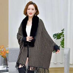 <span class=keywords><strong>Poncho</strong></span> en fausse fourrure <span class=keywords><strong>de</strong></span> vison pour femme, élégant, automne - Product Image 2