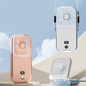 Ventilateur USB pliable haute vitesse avec affichage numérique à 100 vitesses Ventilateur portable portable pour bureau, maison, activités de plein air et voyages - Product Image 3