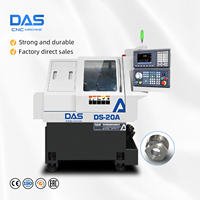 Ventes chaudes 2023 : Mini tour CNC horizontal à lit plat, 2 axes, broche simple, tournage et fraisage, certifié CE