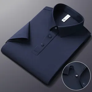 Novo Atacado Turn-down Collar Verão T Men's Collar Camisas Polo Camisas Polo Golf Camisas Dos Homens de Negócios Casual Mangas Curtas