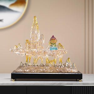 Moderno Simple nuevo paisaje chino concepción artística resina epoxi esculpida rocalla ornamento arte popular modelo habitación Hotel - Product Image 2