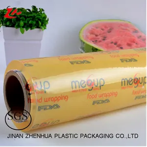 Stretch Pvc Cling Film Wrap Cangzhou Sanyang Transparent Pvc Cling Film Packaging Material Food Grade Plastic Roll Cling Wrap