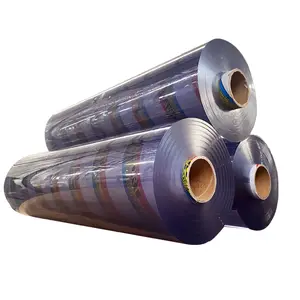 Fuxing PVC tinh thể trong suốt siêu rõ ràng mềm dẻo nhựa vinyl phim trong cuộn cán cho Chất kết dính bao gồm