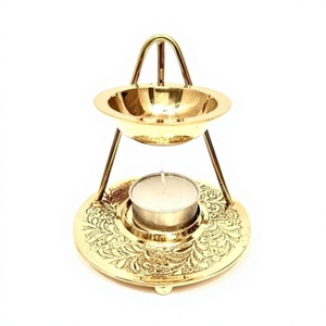 Brass Incense Burner Gold Censer Aromatherapy <b>Diffuser</b> For Home Meditation Religious Use All Season Bakhoor Holder - Product Image 1