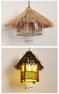 Suspension et lustre en bois faits à la main de style moderne pour l'installation de projets de salon et de salon de thé décoration de la maison - Product Image 2